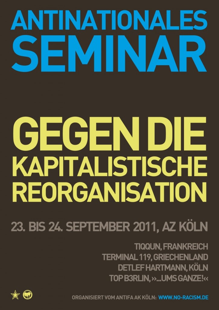 Antinationales Seminar Plakat